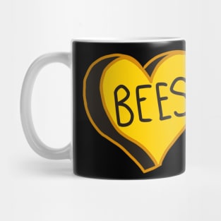 Bees Heart Mug